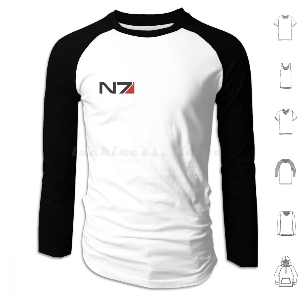

Эмблема N7 Mass Effect! Толстовки с длинным рукавом N7 Masseffect Commander Shepard командный Шепард малехеп женский