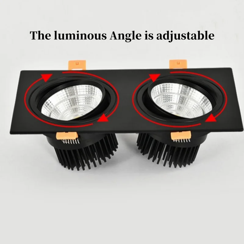 Recessed Double LED Dimmable Downlight COB 7w 12w 15W Spot Decoration Room Ceiling Lamp AC 220V LED Panel Lights Spot Kitchen led downlight recessed ceiling spotlight ceiling lamps