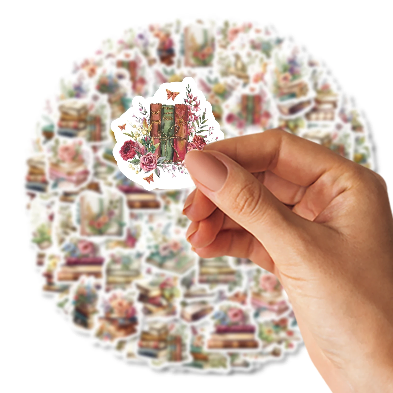 46pcs Book In Flowers Vintage Graffiti Stickers Decorated Notebook Water Cup Suitcase Guitar Classic Toy Scrapbook DIY Decals 4