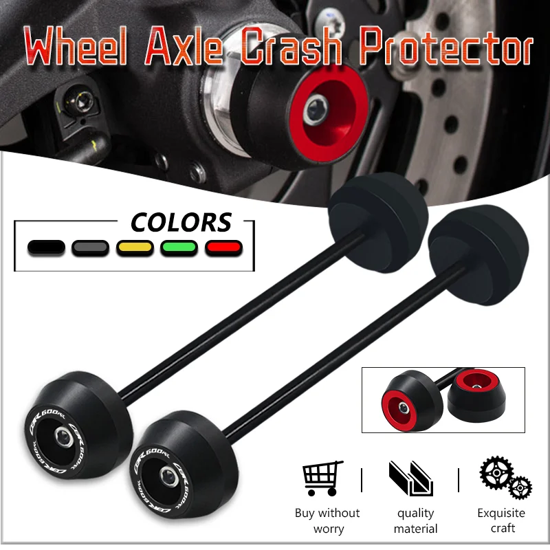 

cbr600rr Motorcycle CNC Front Rear Wheels Fork Axles Crash Sliders Falling Protector For Honda CBR600RR CBR 600RR 2009-2014 2015