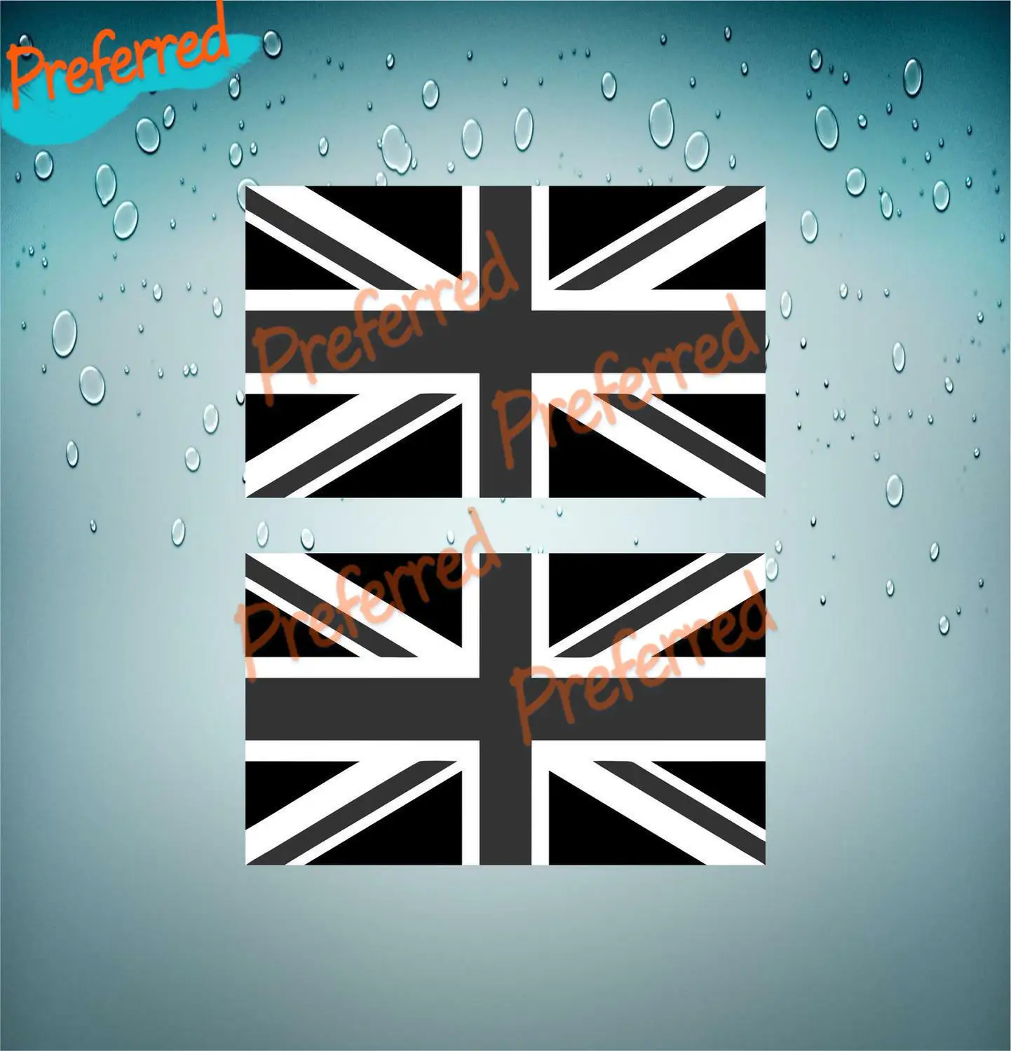 

2x Sticker Adhesive Stickers Vintage Vinyl Car Bike UK Flag British Camo