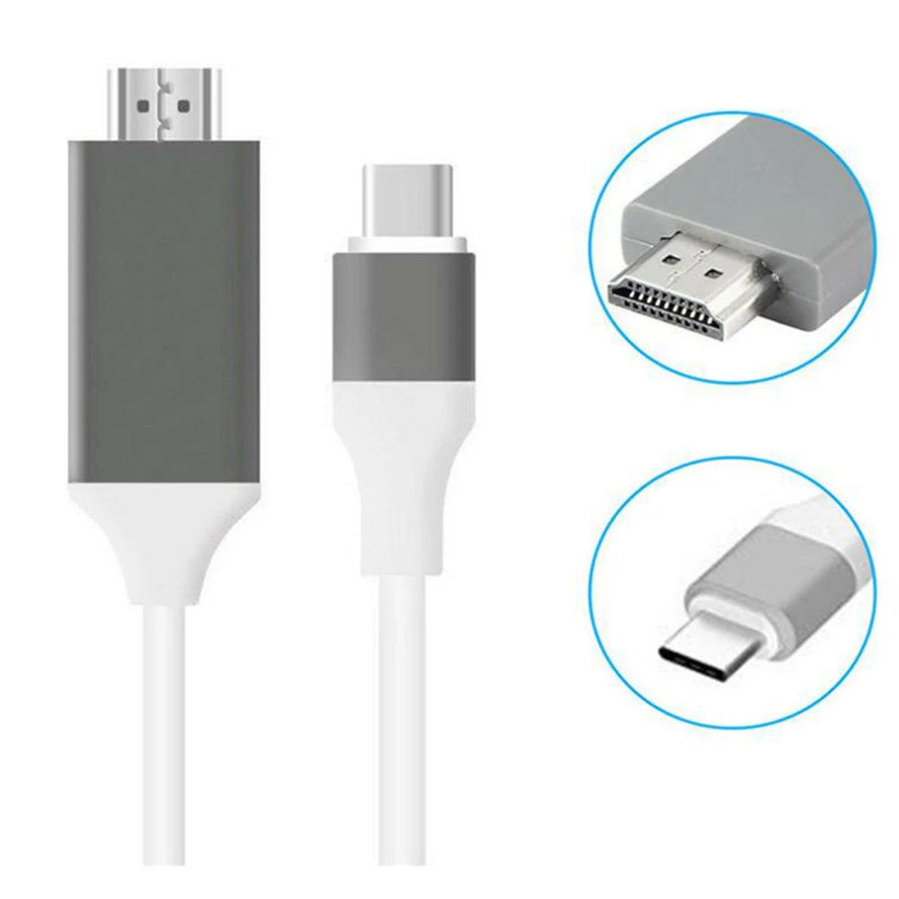 ƺϿ USB 3.1 CŸ-HDMI ȣȯ ̺, 4K 1080P ȣȯ  ̺, 2m 