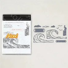 

waves and Seagulls Metal Cutting Dies and Stamps For DIY Scrapbooking Craft Stencil Embossing Supplies 2022 New Arrival