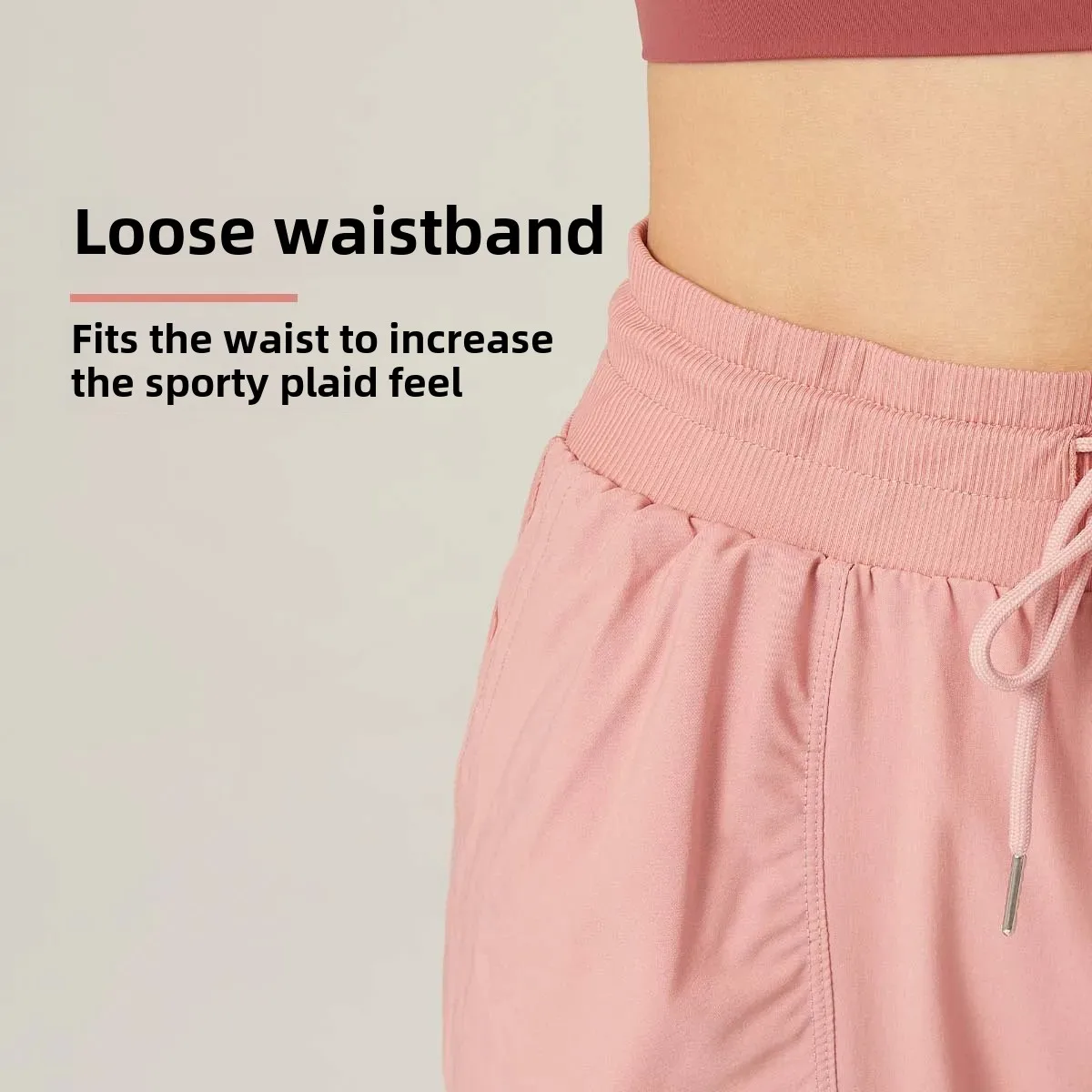 Quick Dry Breathable Loose Women's Sport Pants Running Yoga Fitness Casual Nine Points Cuffed Sweatpants Slimming Effect