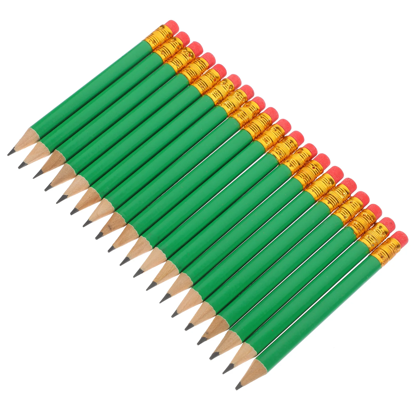

72 Pcs Short Pencil Artist Pencils Multi-use Write Students Writing Portable for Toddlers Drawing Wood School Green