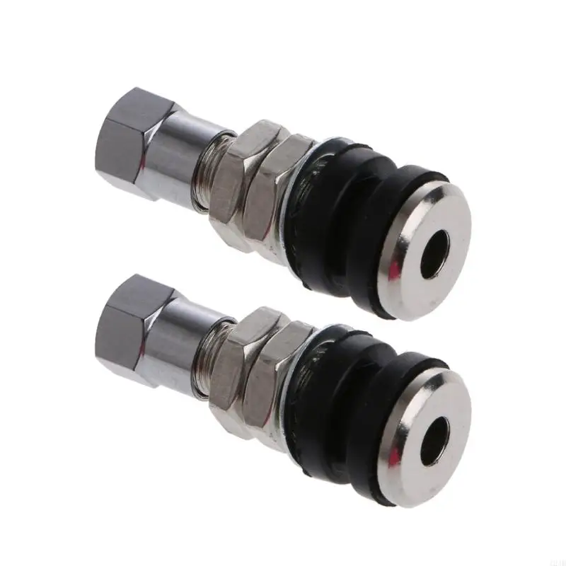 2Pcs Motorcycle Car Bike Bicycles Scooters Easy to Install Wheel Tubeless Tire Valves Nozzle Adapter Tyre Valves Stems