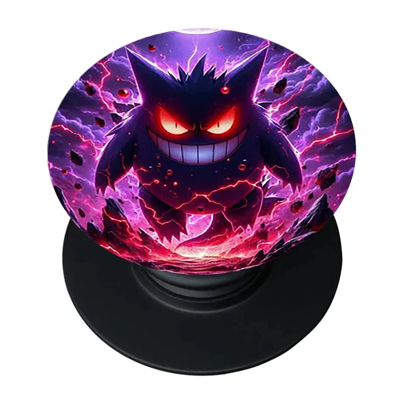 Stylish Black Gengar Phone Grip and Stand Holder