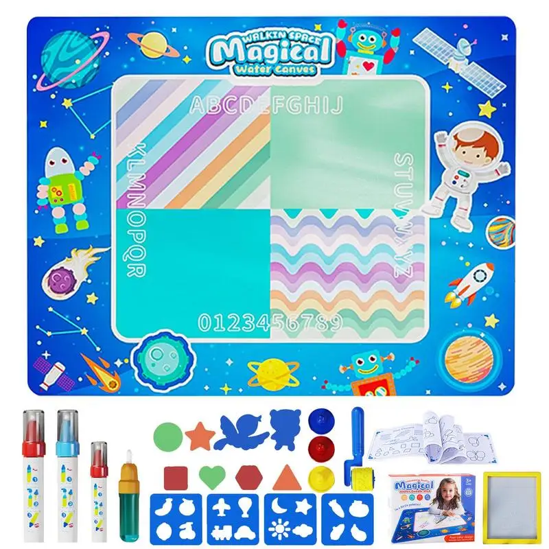 

Водяной коврик для рисования, большой искусственный холст, 100 см, многоразовая беспорядочная картина, искусственная картина для рисования, рисования водой