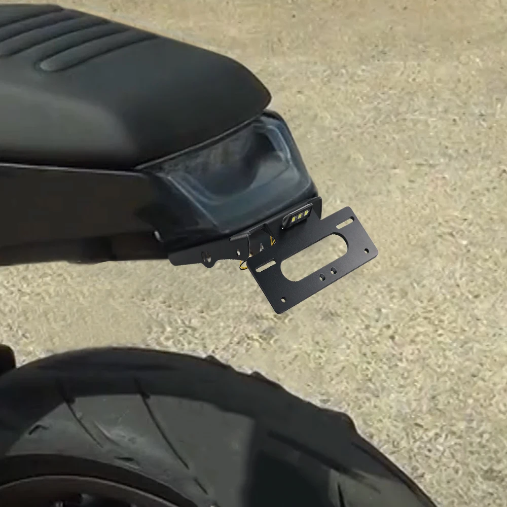 License Plate Holder Motorcycle License Plate Holder For Husqvarna VitPilen 401 SvartPilen 401 250 200 125 Rear License Plate Holder Bracket with Light Tail Tidy Fender Eliminator