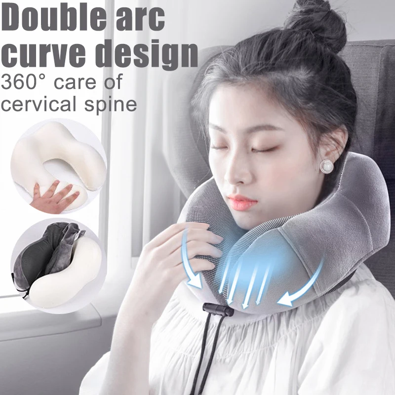 TravelNeckPillowMemoryFoamNeckPillowSupportSoftPillowFor