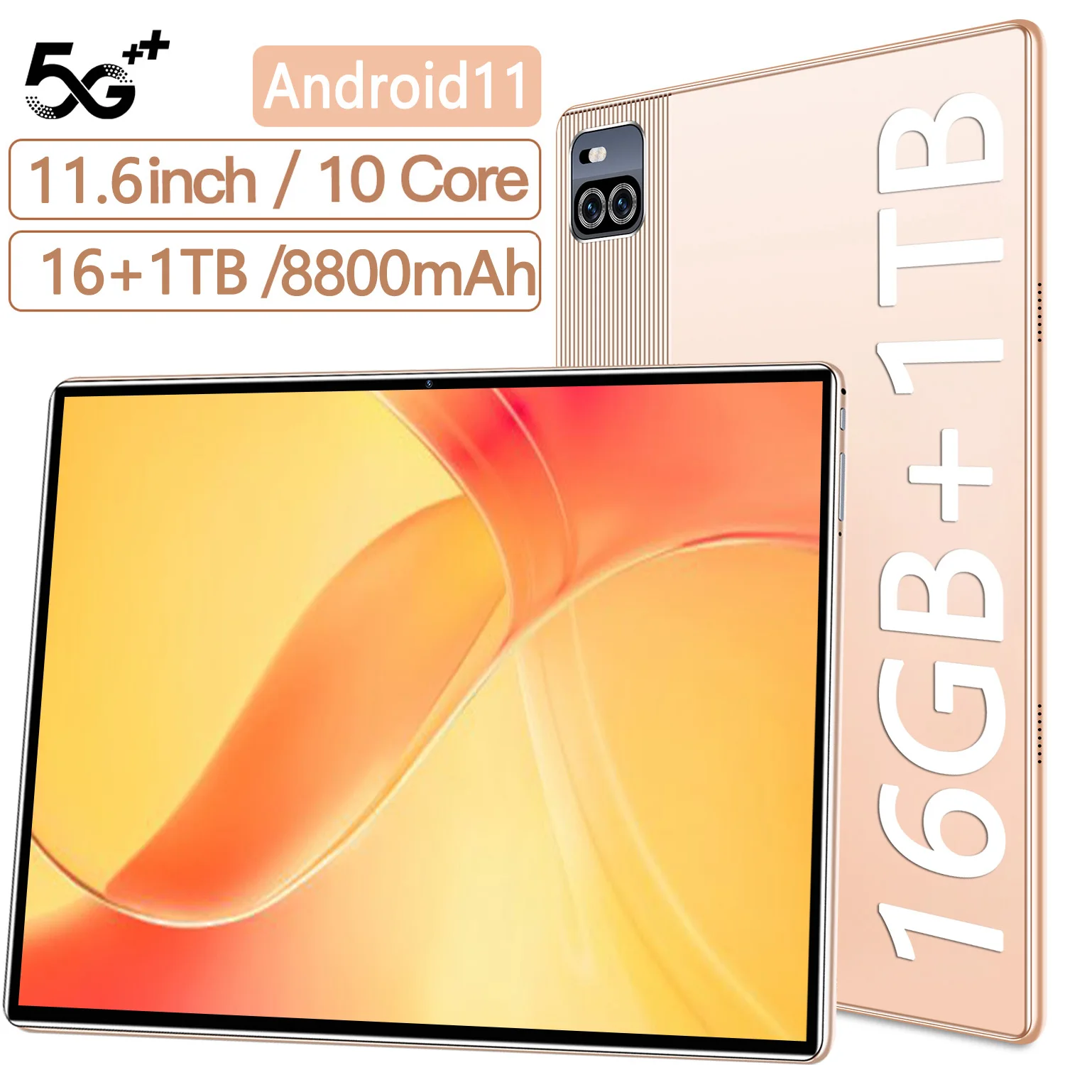 X101 Tablet Android 11.0 11.6inch Mtk6797 Deca Core 5g Dual Sim 16gb Ram 1tb Rom Tablet Google