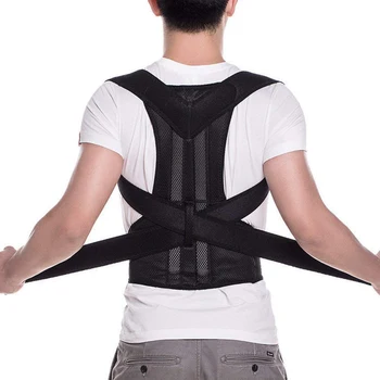 1PC Unisex Posture Corrector Back Posture Brace Clavicle Support Stop Slouching And Hunching Adjustable Back Trainer Equipment