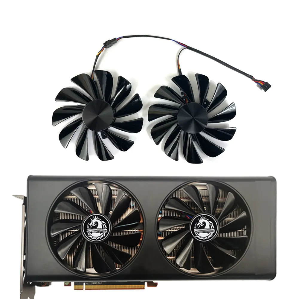 

95MM 4PIN FDC10U12S9-C RX 5700 GPU fan for SOYO AMD Radeon RX5700 8G GDDR6 graphics card cooling fan