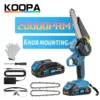 Koopa Tool 21V Mini Cordless 6-inch chainsaw,for 18V Makita battery, 0/1 2.0Ah battery-powered upgradeable handheld chain saw 1