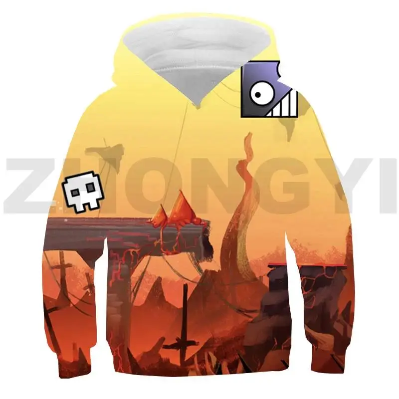 Heißes Spiel 3d Anime Geometrie Dash Hoodie Teenager übergroße Pullover Streetwear Kinderspiel zeug Sweatshirt Männer Kleidung – Detail 28