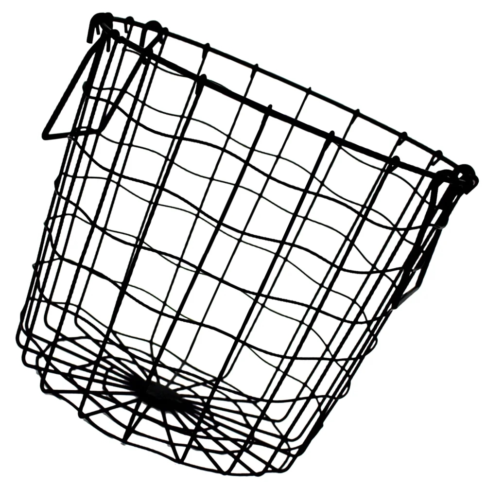 

Vintage Metal Laundry Basket Hollow Wire Storage Basket Country Mesh Basket Hamper Clothes Sundries Organizer Farmhouse
