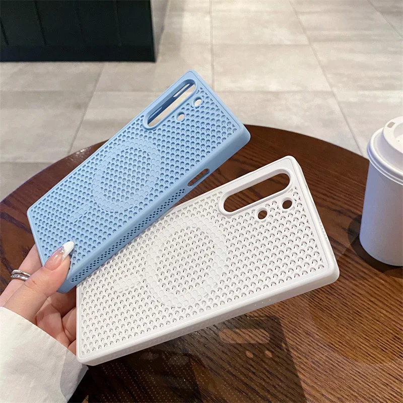 Magnetic Shockproof Case with Heat Dissipation and Mag-safe Charging Compatibility