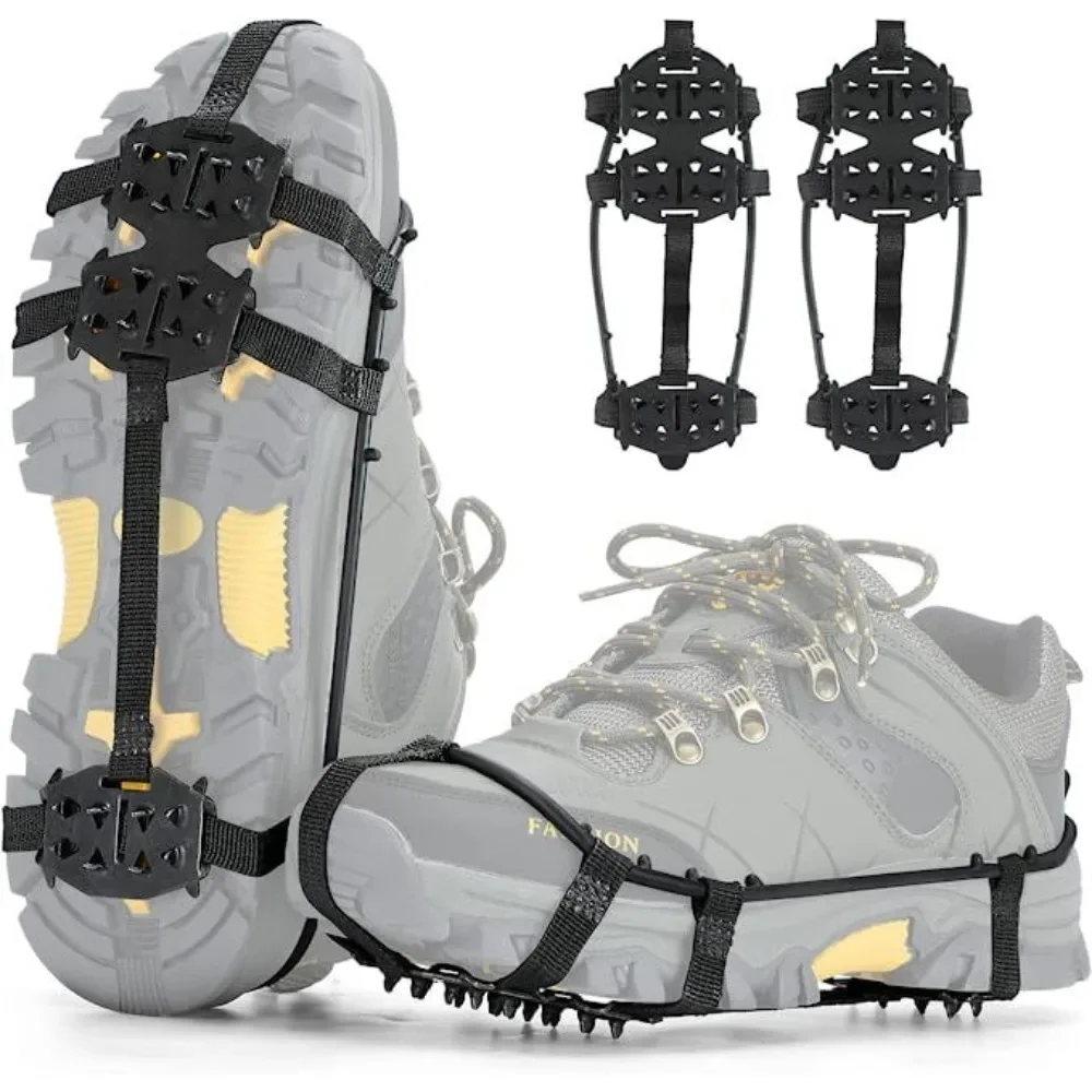 1 زوج M L الأشرطة غطاء أحذية 24 الأسنان المضادة لل...