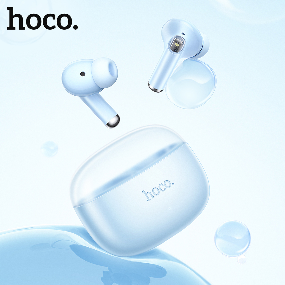 HOCO EQ12 TWS Wireless Headphones Earphones Bluetooth Touch Control For Call Music Stereo Earbuds Headsets For Xiaomi iPhone 16