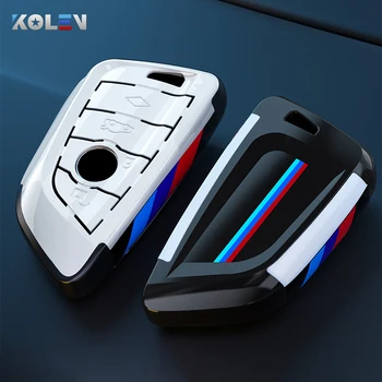 ABS Auto In Fibra di Carbonio Chiave A Distanza Della Copertura Della Cassa Borsette Per BMW X1 X3 X5 X6 X7 G20 G30 G01 G02 G05 G11 G32 1 3 5 7 Serie di Accessori - ABS Auto In Fibra di Carbonio Chiave A Distanza Della Copertura Della Cassa Borsette Per