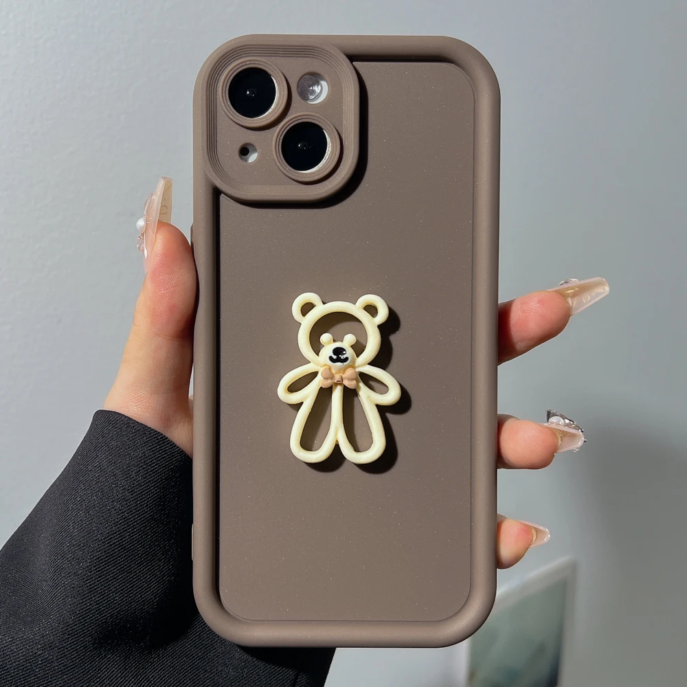 thumbnail image 1 of Funda de oso DIY para Samsung S24 Ultra, A55, 5G, A54, A15, S22, S23, S21, S20 FE, A52, A34, A33, A35, A32, A14, A13 Plus, Funda de silicona suave, 1 of 5