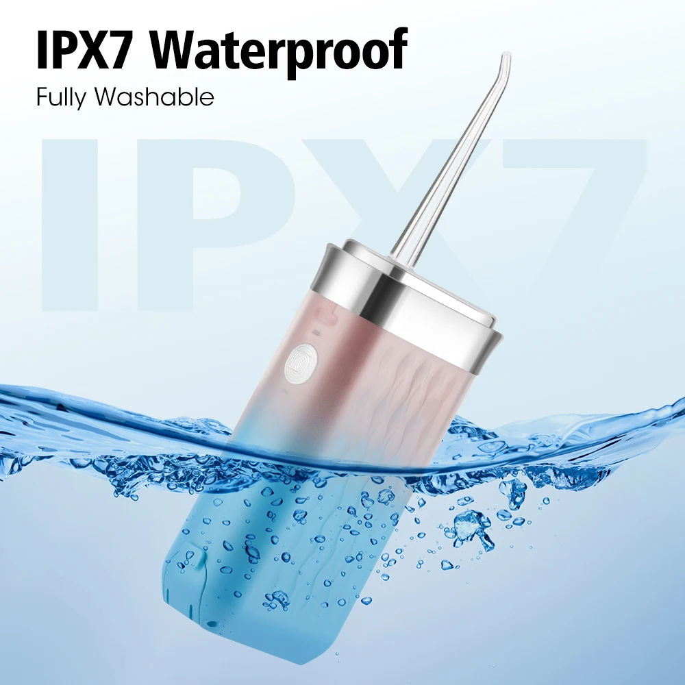 Portable Oral Irrigator Water Dental Flosser for Teeth Cleaning 3 Modes Rechargeable Water Teeth Cleaning Cordless Dental