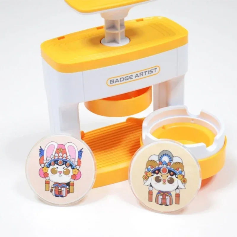 Badge Maker Machine with 48Pcs Button Parts