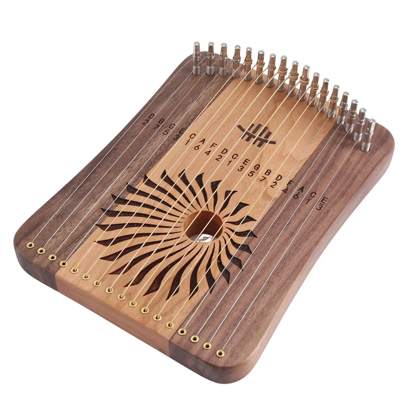 

Фортепиано Lyre Harp с 17 струнами, профессиональная клавиатура для игры пальцами, музыкальный инструмент