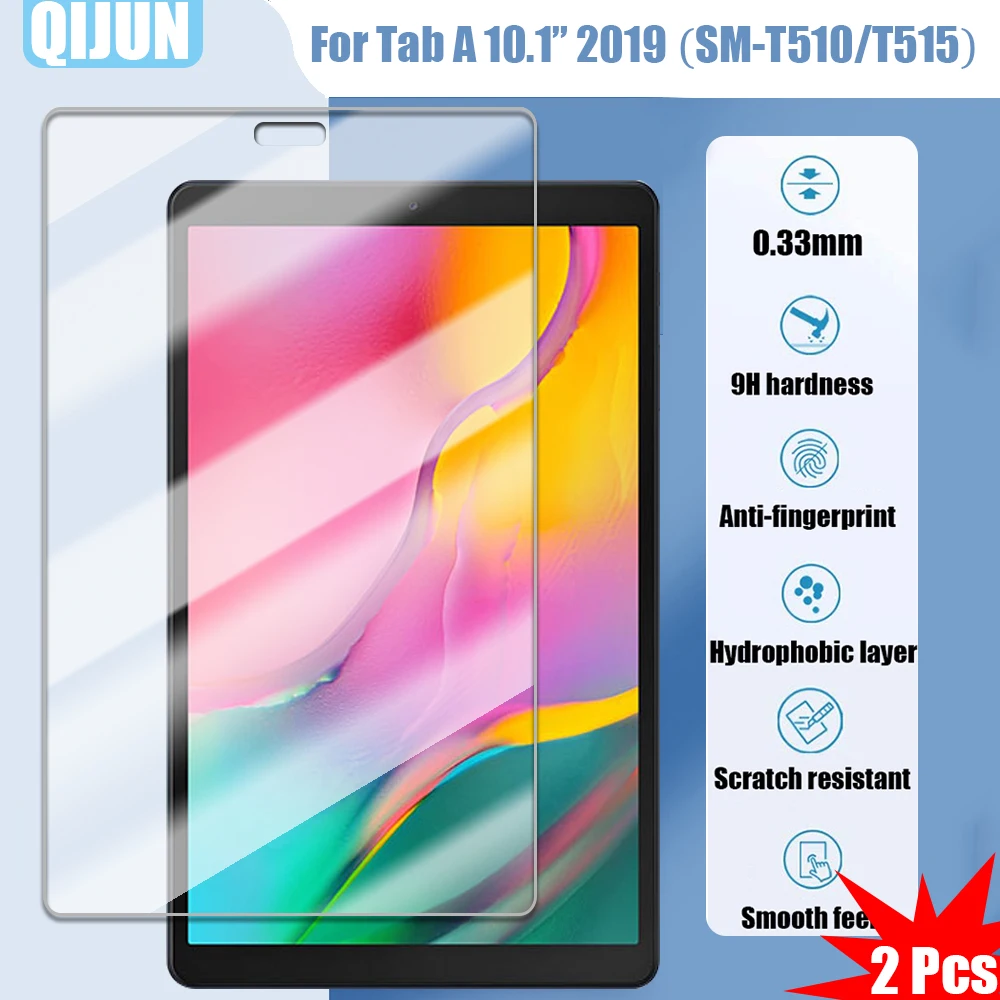 Tablet vidro para samsung galaxy tab um 10.1 2019 temperado filme à ...