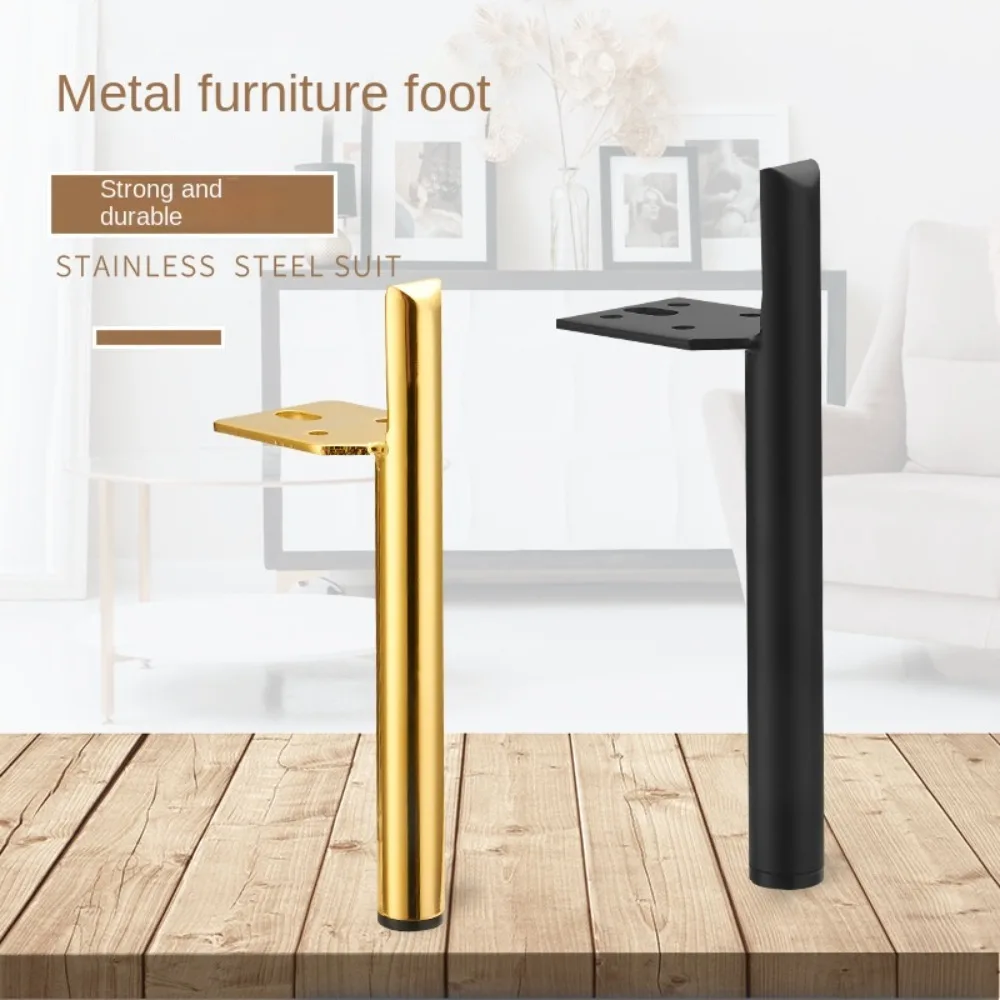 

4Pcs Legs for Furniture Metal Table Feet Hardware Mount Sofa Wardrobe Dresser Bathroom Cabinet Replacement Legs Accessories