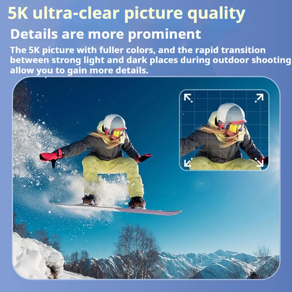 Ansvicam 5k Action Camera With Dual Screen And Magnetic Mount_voghion.com