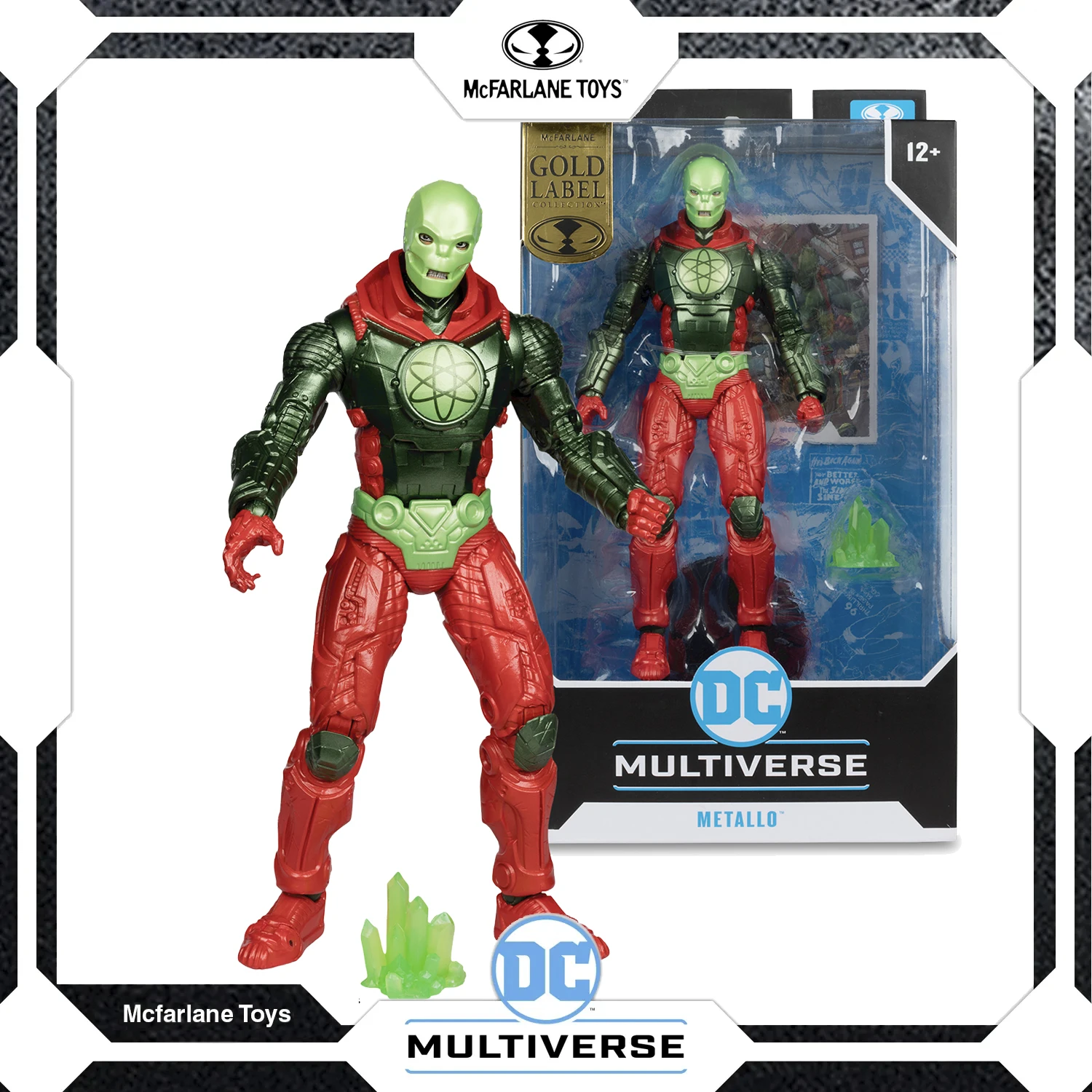 

Игрушки McFarlane METALLO (Золотая этикетка) DC Multiverse 7-дюймовые подвижные фигурки, ручная марионетка, Коллекционная серия детских игрушек