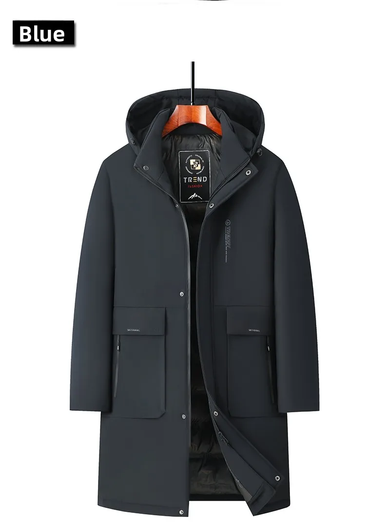 الراقية طويلة رشاقته الشتاء العلامة التجارية الجديدة عارضة الأزياء الثقيلة مقنعين سترة سترة في الهواء الطلق سترة واقية يندبروف معاطف ملابس خارجية