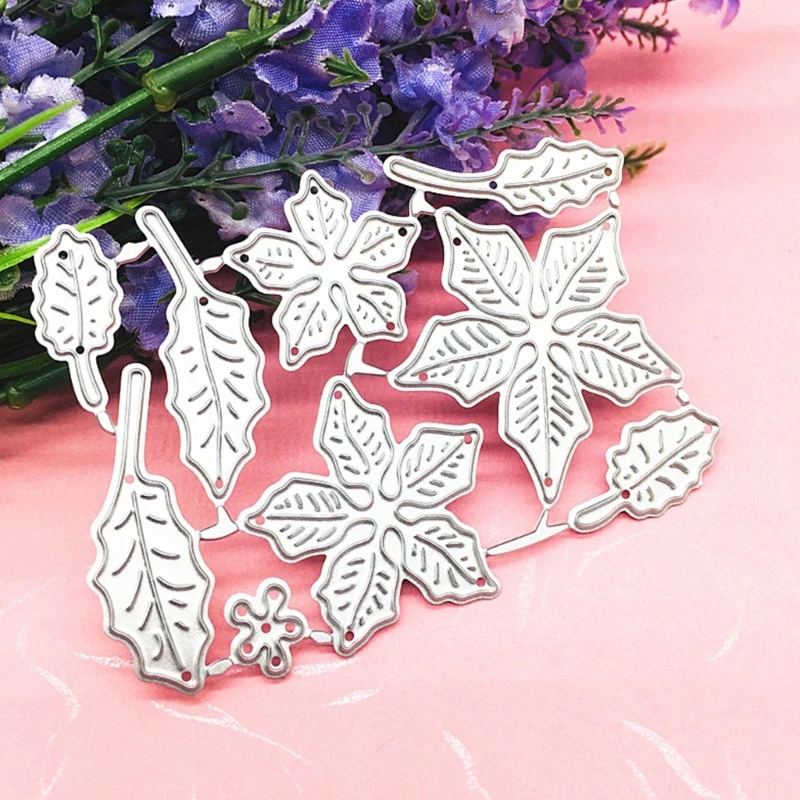 Troqueles de corte de hojas, plantillas de troquelado en relieve Floral para tarjetas de regalo de cumpleaños, álbum de recortes DIY, envío directo