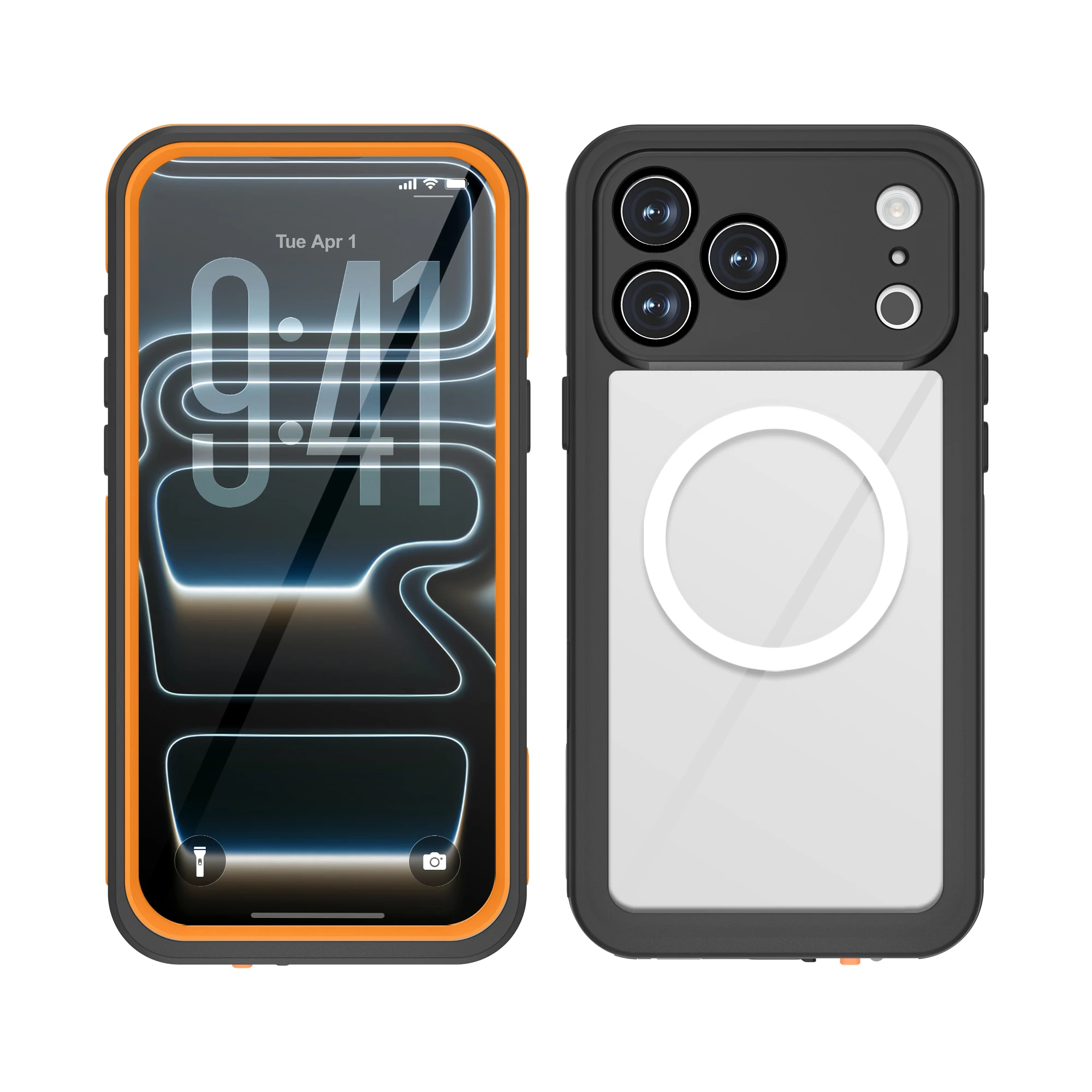 Waterproof Shockproof Magnetic Phone Case with Full Body Protection