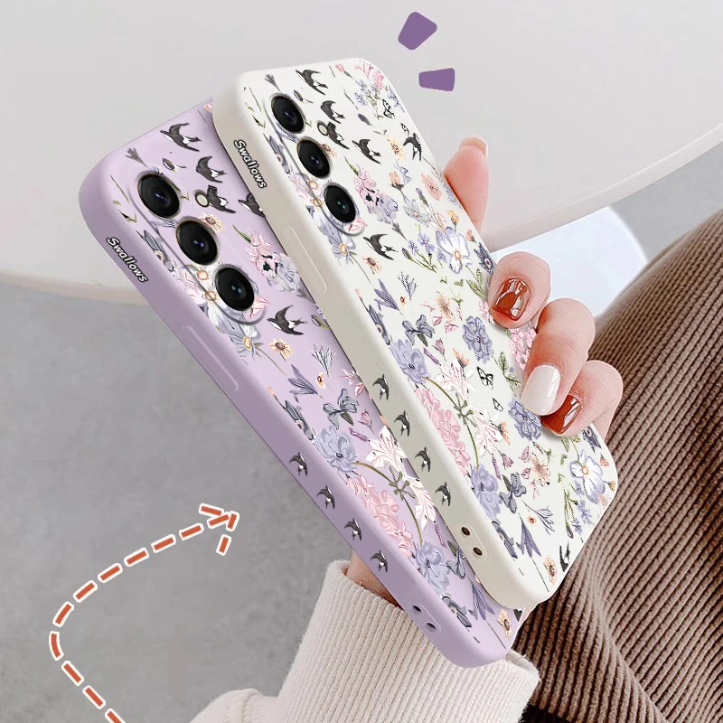 Blooming Elegance Silicone Phone Case – Wilted Flower Design