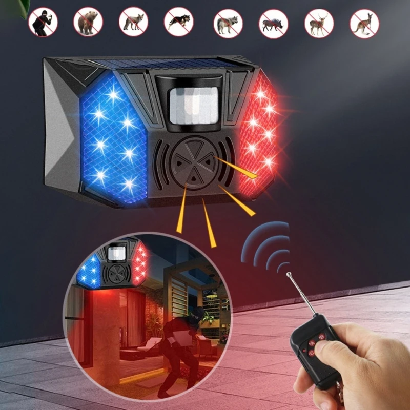 Solar Powered Security Alarm Siren Systems For Home Farm Outdoor Property Safety
