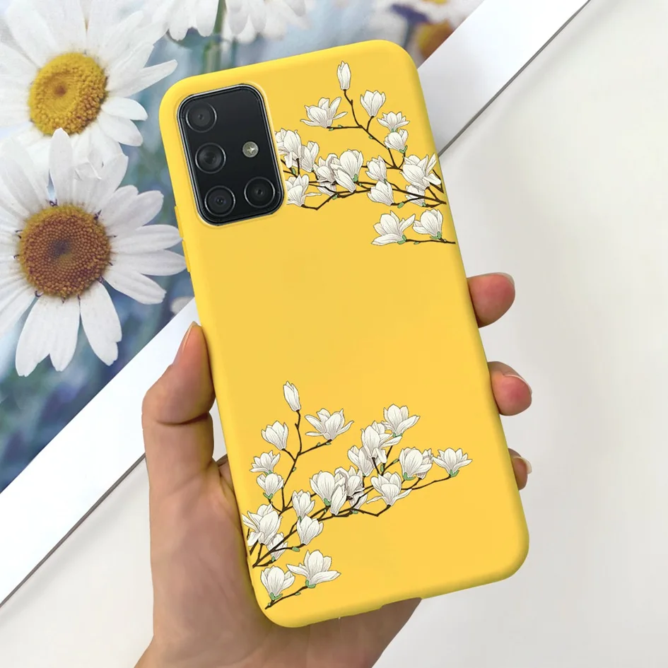 Elegant Floral Slim Shockproof Silicone Phone Case