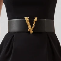 2024 New Wide 7CM Luxury Brand Famous Designer Fashion Reversible Women Belt Ladies Girdle New Leather Belt for womendress 1