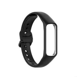 Breathable Silicone Watch Strap Wristband Bracelet (Black)