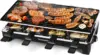 Raclette Table Grill Electric Indoor Grill Korean BBQ Grill,Removable 2-in-1Non-Stick Grill Plate Fast Heating 8Cheese Melt Pans 1