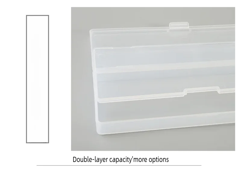 Plastic Pencil Case Pen Box Kids Gift Office School Supplies stationery Materials Cute Kawaii Transparent