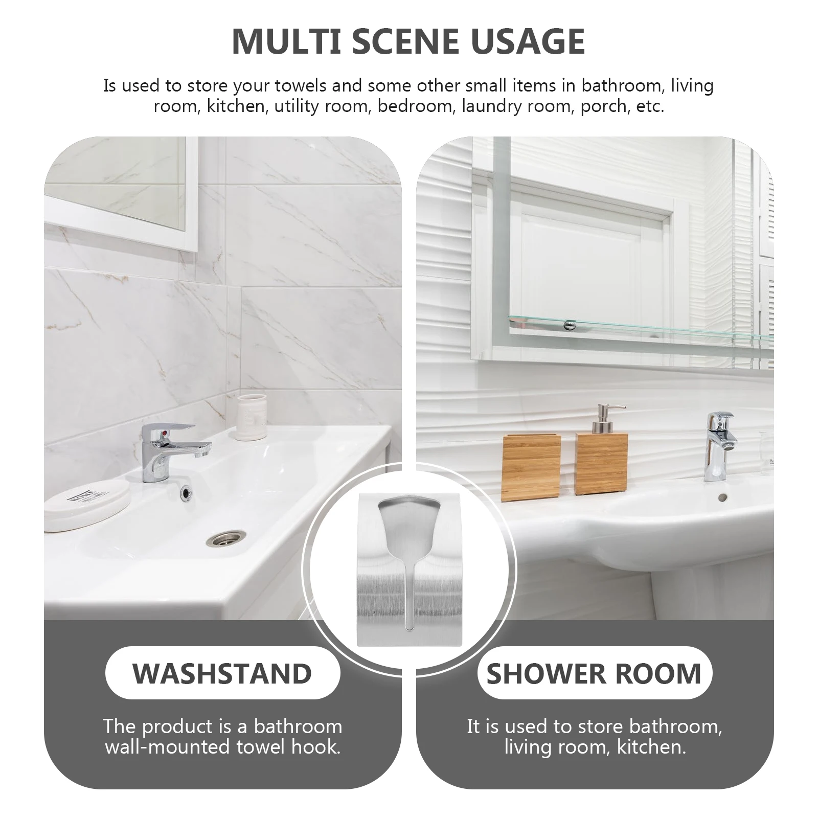 Crochets Et Patères Pour La Maison Baoswi Crochets Robustes En Forme De S De 6 Cm Pour Cuisine, Salle De Bain, Chambre à Coucher Et Bureau (10 Noirs, 10 Argentés Crochet S