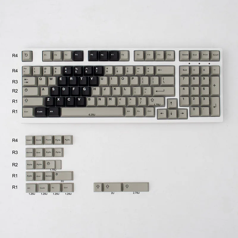 wob arco keycaps duplo tiro cherry perfil