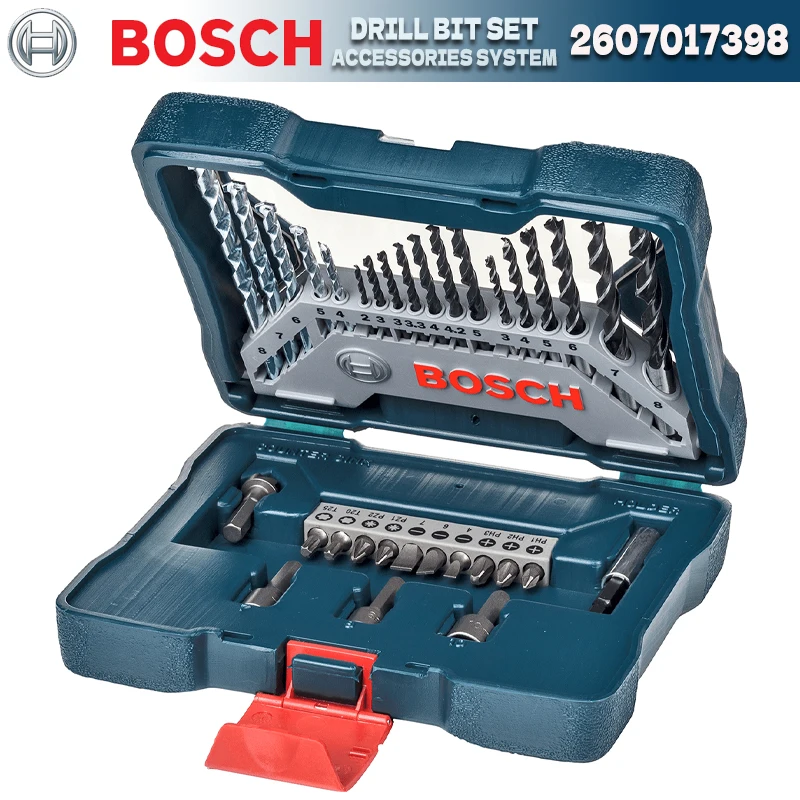 BOSCH 2607017398 X-Line Darbeli Matkap için Matkap ve Tornavida Uç Seti 33 Parça Matkap Uçları Bosch Elektrikli Alet Aksesuarları