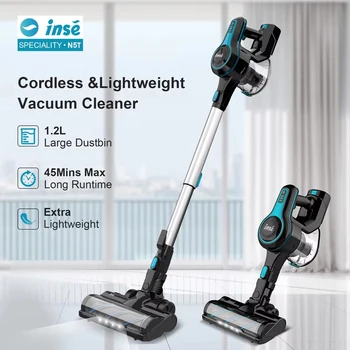 INSE N5T Cordless Vacuum Cleaner 20Kpa Suction Power Handheld 6 in 1 Stick Vacuum 45mins Runtime Lightweight for Carpet Pet Hair 1