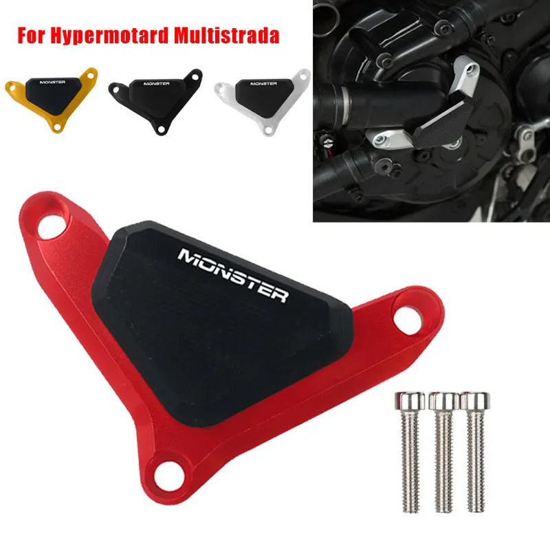 

Motor Water Pump Protector Guard Cover Crash Pad For Ducati Monster 821 1200 S/R Diavel Hypermotard 939 Multistrada 950 1200