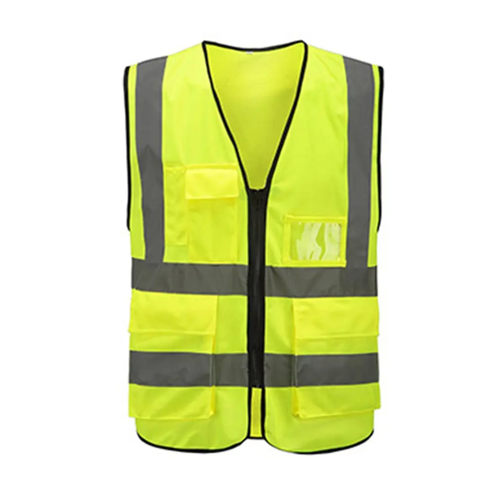 

New Multi-pocket Reflective Safety Vest Bright Color Traffic Vest Railway Coal Miners Uniform Breathable Reflective Vest