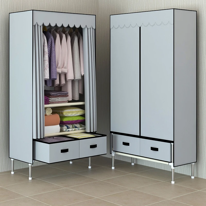 

Storage Closet Clothe Rack Nordic Outdoor Luxury Modern Kids Clothing Evening Dress Wardrobe Organization Armoire Home Furniture