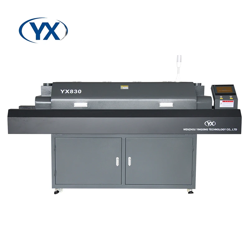 

Stock in EU Stable Temperature Reflow Oven Machine YX830 with 8Temperature Zone for SMT Production Line
